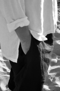 Saroual Uniform, black linen
