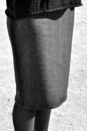 Skirt "woman", herringbone wool drap