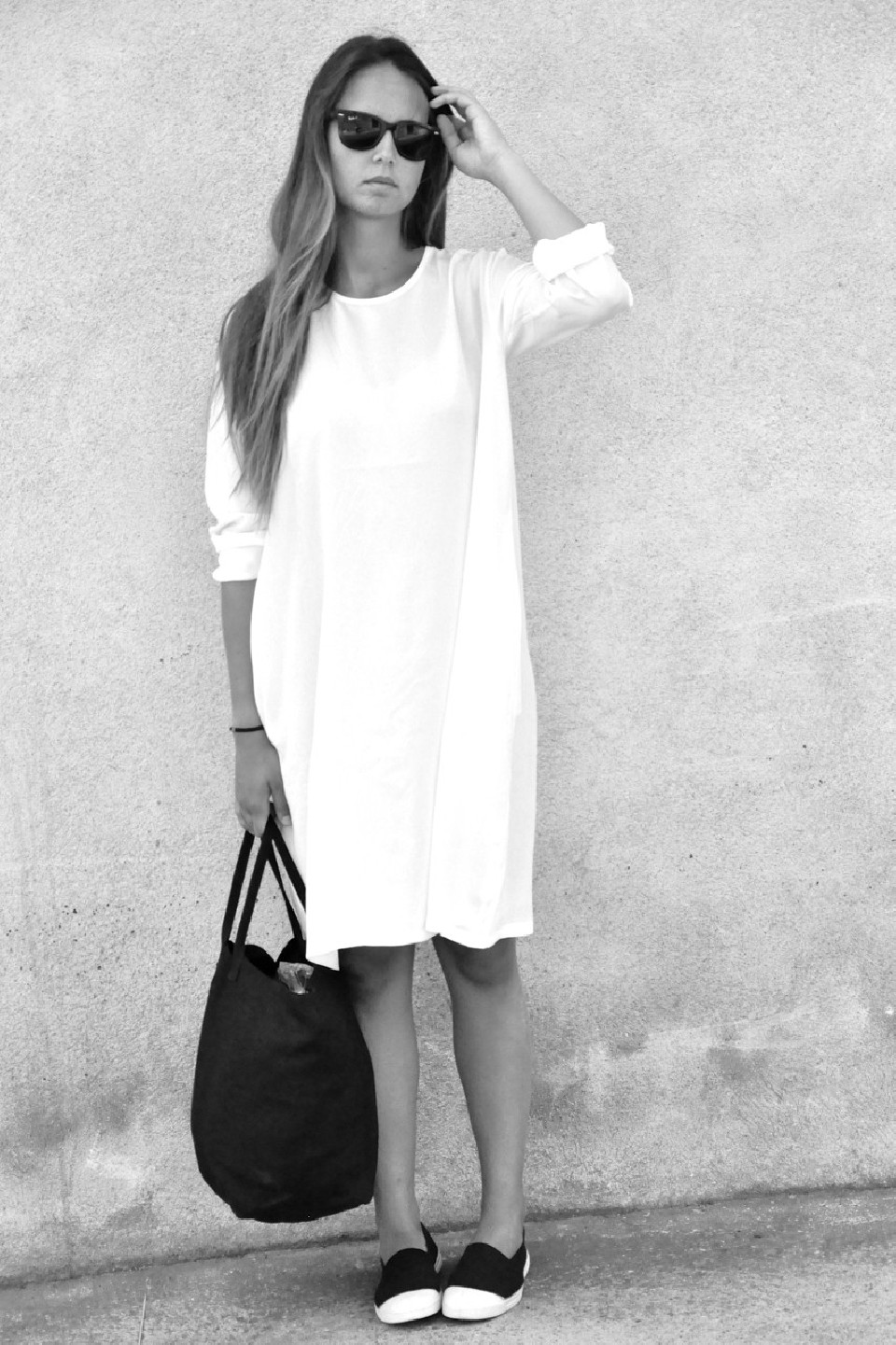 Uniform flared dress, long sleeves, dark grey woolblend Uniform flared dress, long sleeves, dark grey woolblend