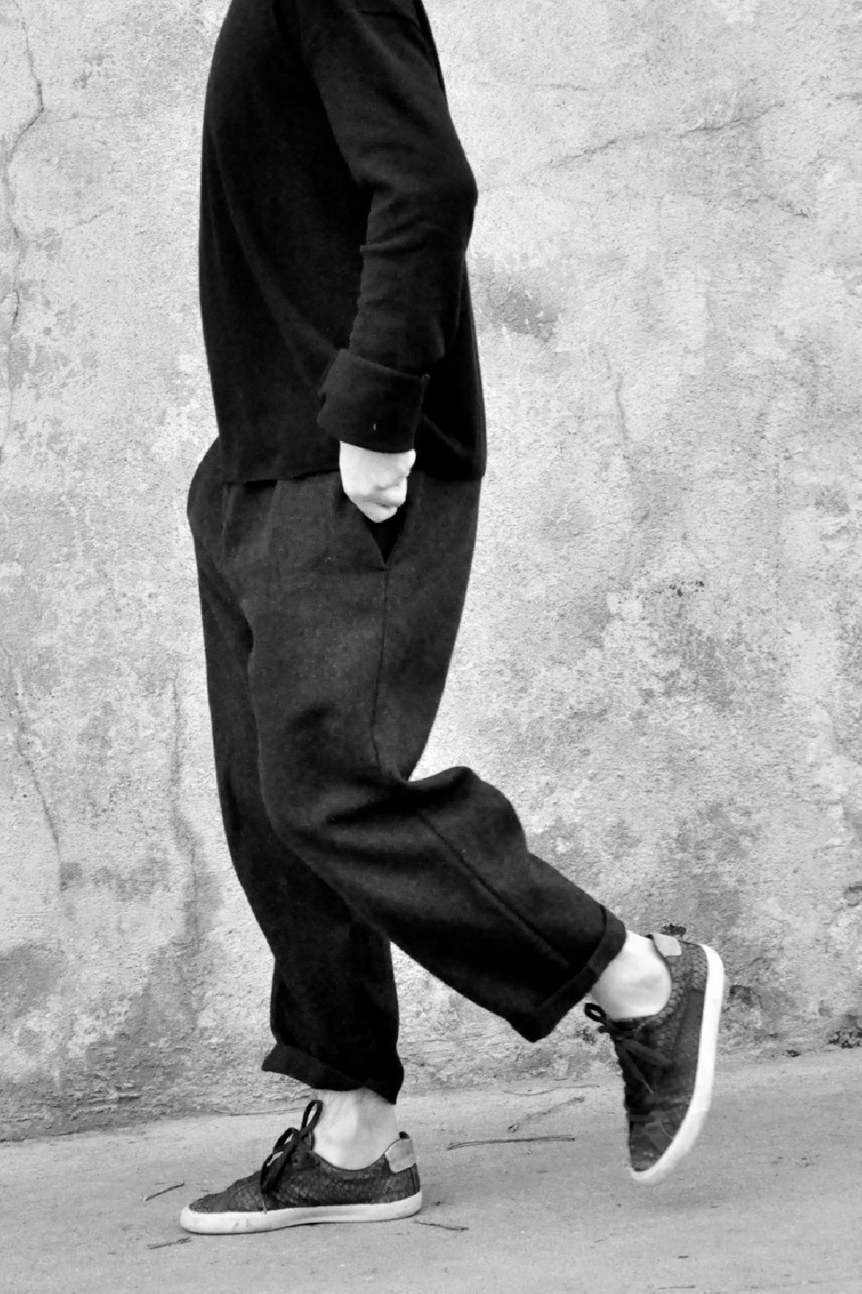 Pantalon classique en drap gris, le vestiaire de jeanne