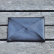 Card holder ORIGAMI, black leather