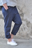 Pantalon à poches, jean bleu