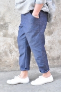 Pocket trousers, blue denim