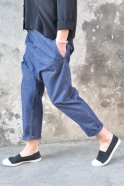 Pantalon sarouel, jean bleu