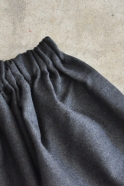 Skirt, dark grey woolblend