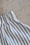 Uniform short, light stripes linen