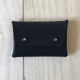 Card holder LOUP, black leather