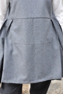 Sur-robe, lainage gris