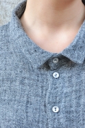 Unisex shirt, grey linen