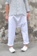 Pantalon sarouel, jean blanc