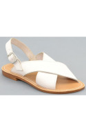 Sandals Uzes, white leather