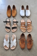 Sandals Uzes, white leather