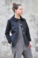 Claudine jacket, black denim
