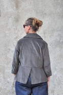 Claudine jacket, grey velvet
