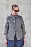 Claudine jacket, grey velvet