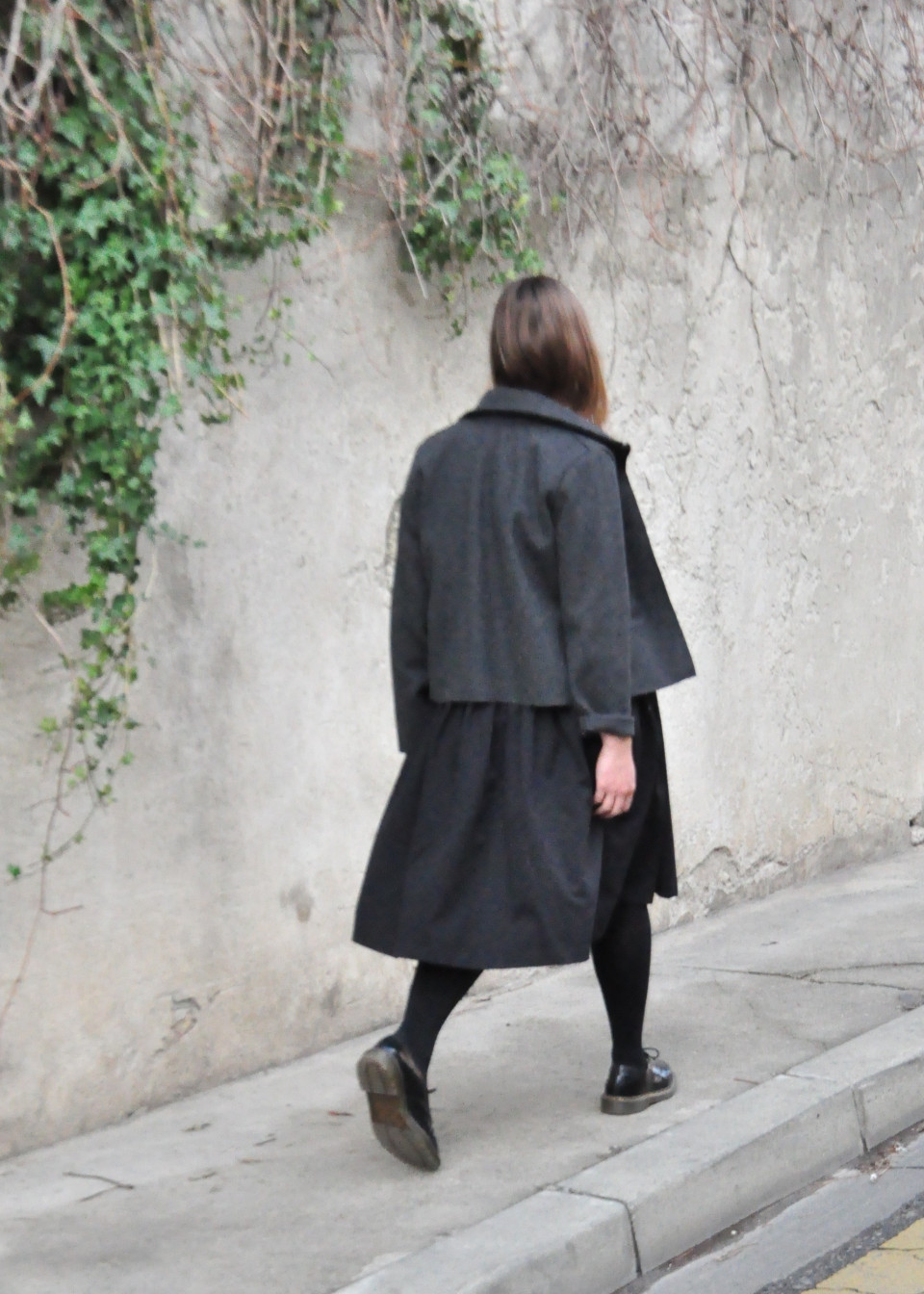 Veste, drap imper gris