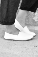 Chaussures Maurice, cuir blanc