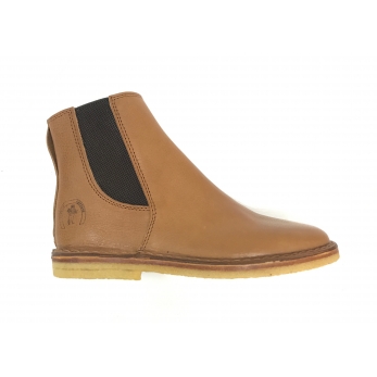 Billy boots, brown grained leather
