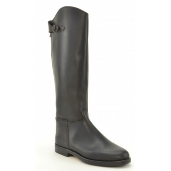 Cavalière boots, black leather