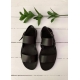 Sandals for men Taizé, black leather