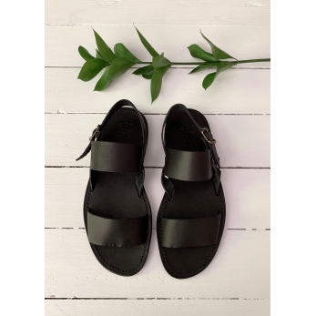 Sandals for men Taizé, black leather