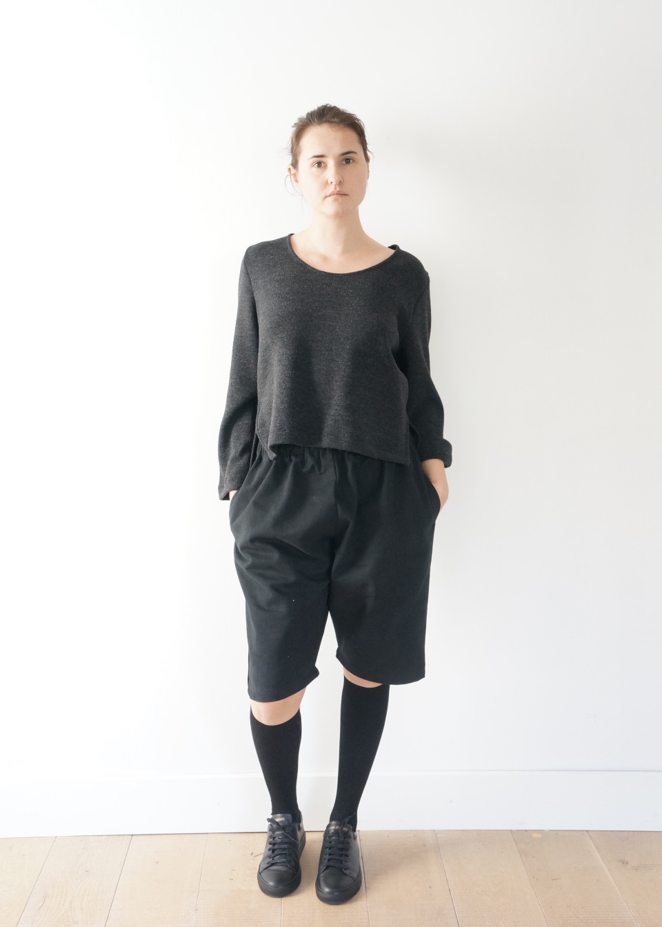 Uniform short, white linen
