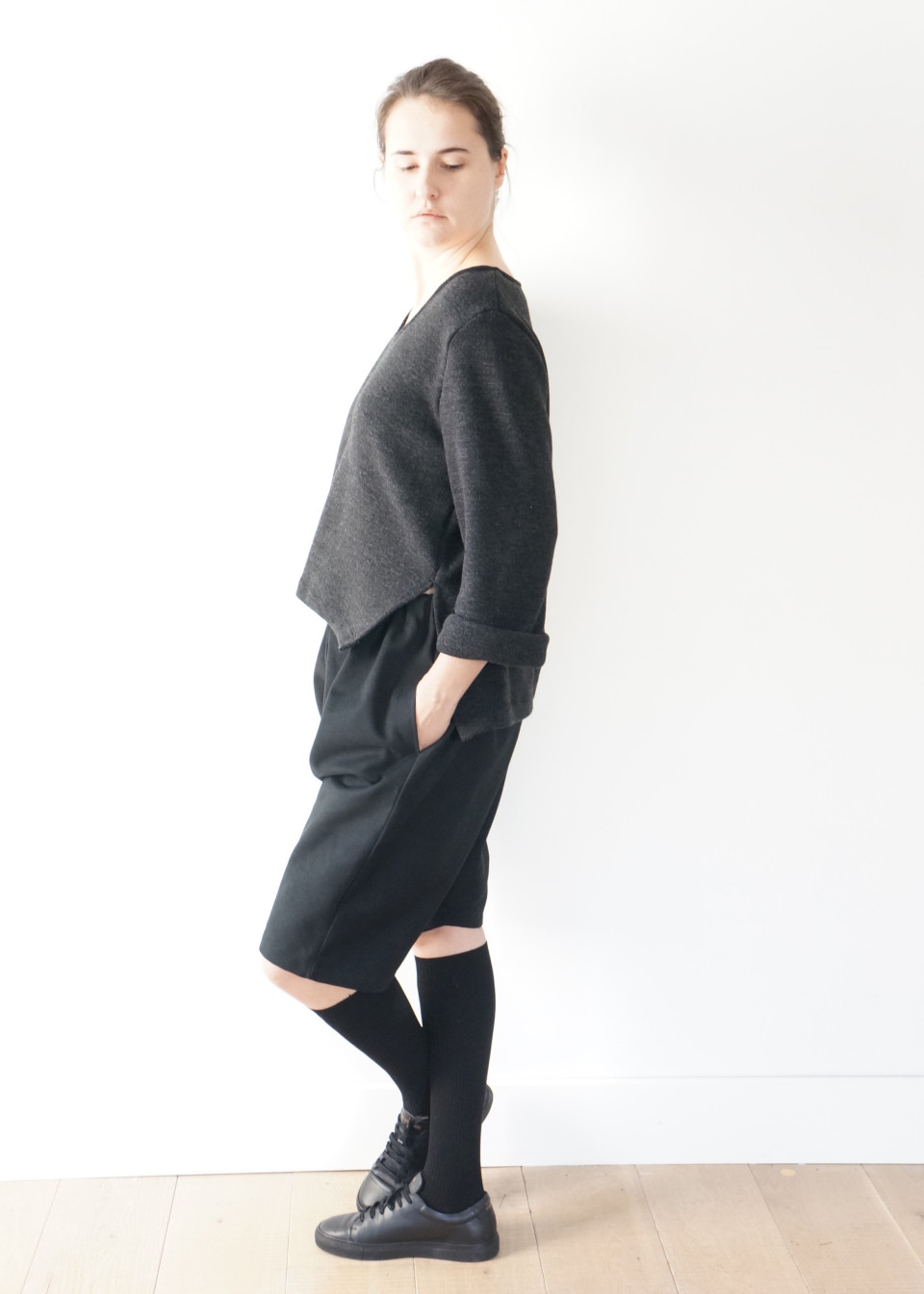 Short Uniforme, lin blanc
