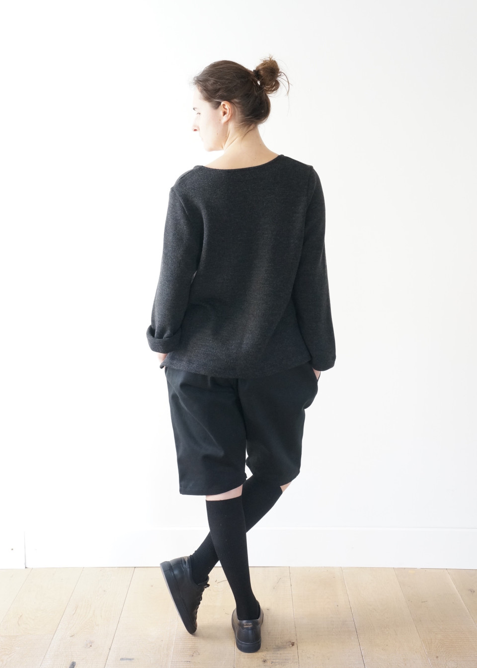 Short Uniforme, lin blanc