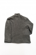 Flared jacket, herringbone wool drap