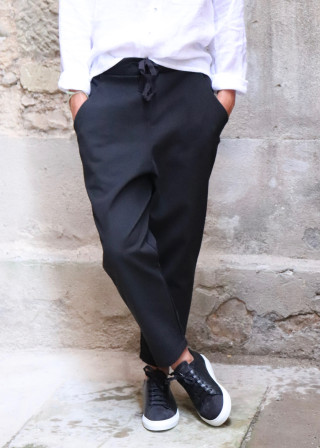 Pockets trousers, black denim