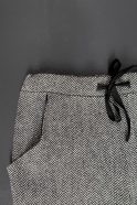 Pockets trousers, herringbone wool drap