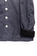 Tailor jacket, blue recycled denim