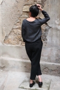 Woman trousers, black denim
