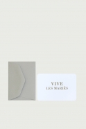 Mini card + enveloppe "Vive les mariés"
