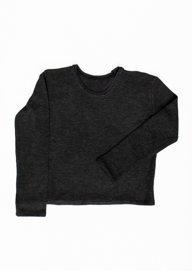 Unisex sweater, dark grey heavy jersey