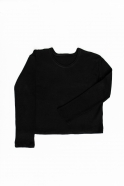 Unisex sweater, black heavy jersey