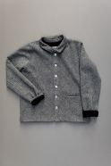 Man jacket, herringbone wool drap