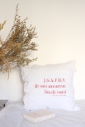 Pillow cases "JSAFDV" red