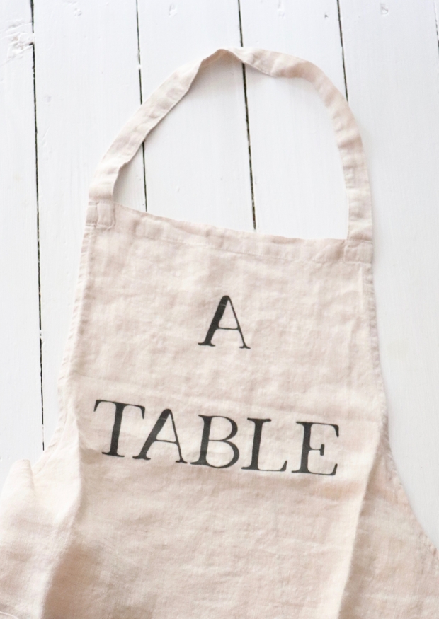 Apron "A Table" natural