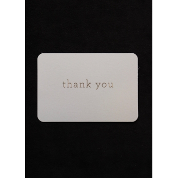 Mini carte postale + enveloppe "Thank you"