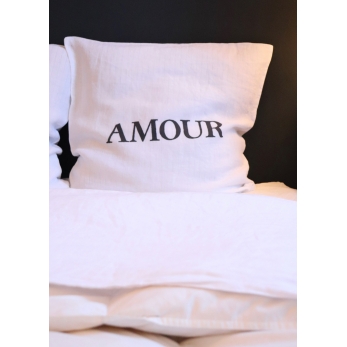 Pillow cases  "Amour" black
