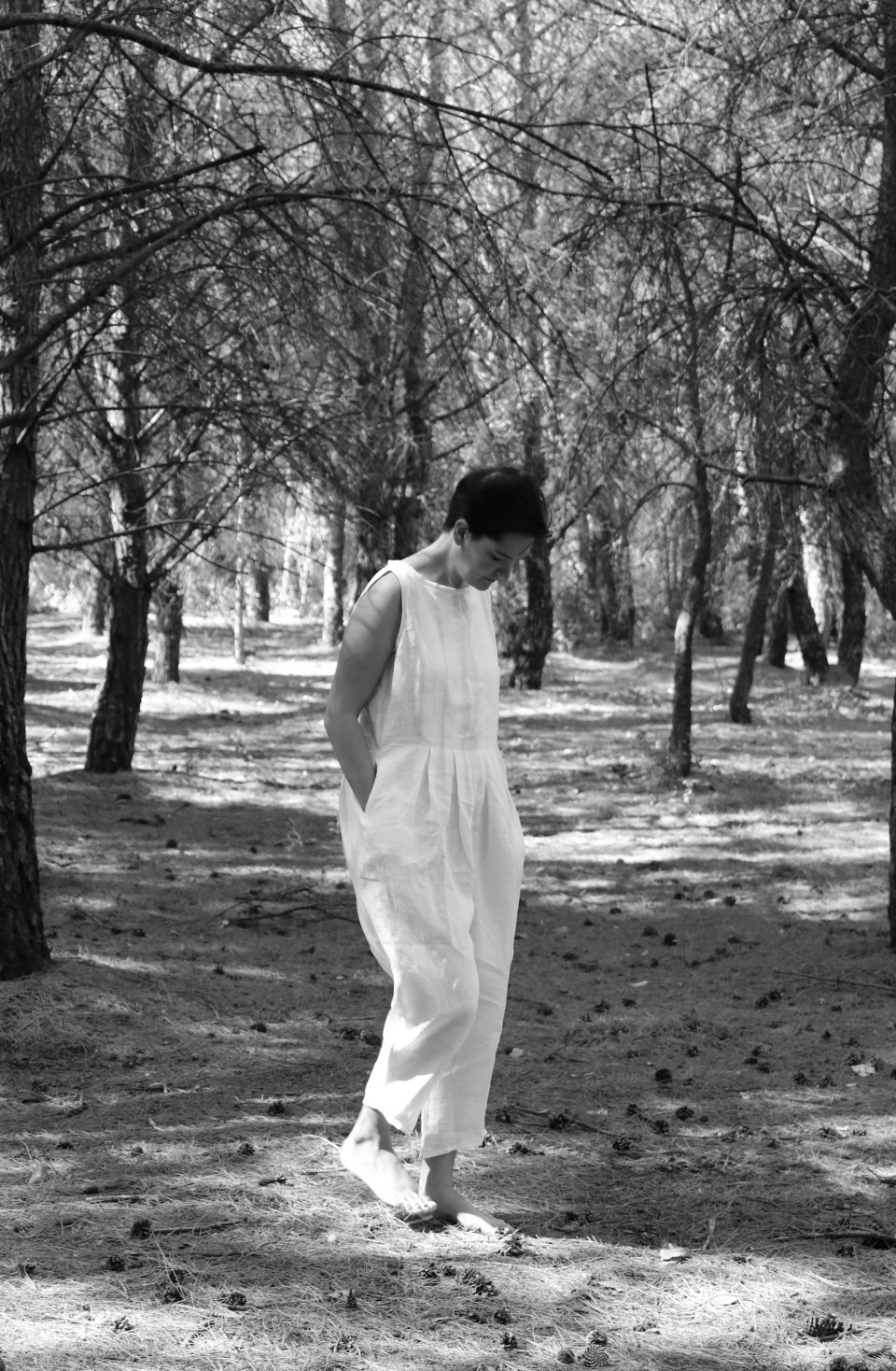 Combinaison 04, lin blanc