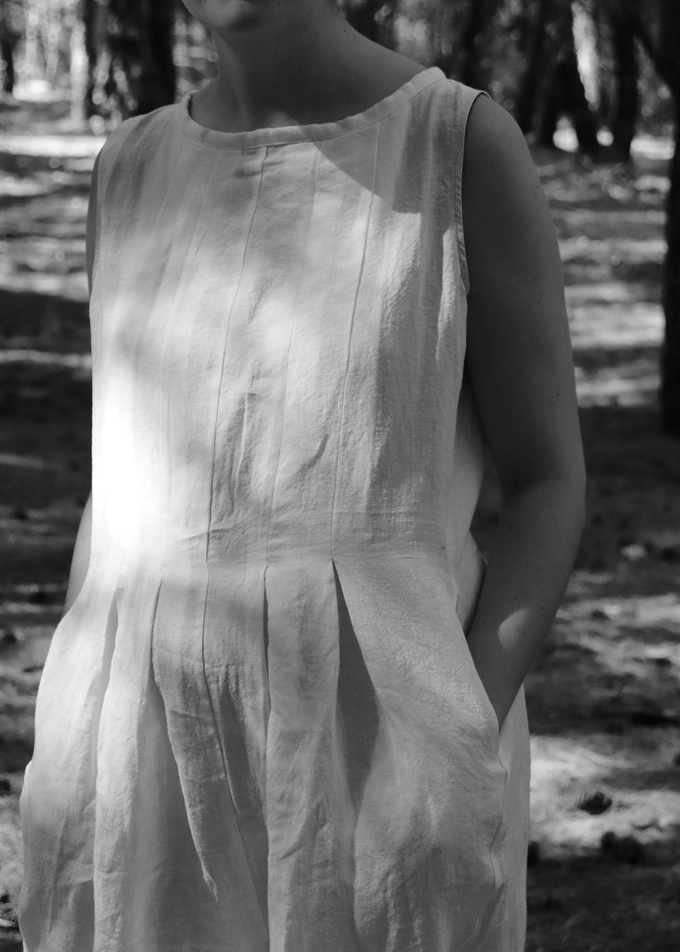 Jumpsuit 04, white linen