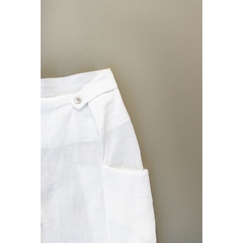Summer trousers for man, white linen
