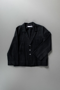 Suit jacket for man, black denim