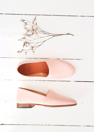 Slip on Maury, nude leather