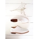 Derby shoes, white calf