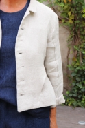 Tailor jacket, natural heavy linen