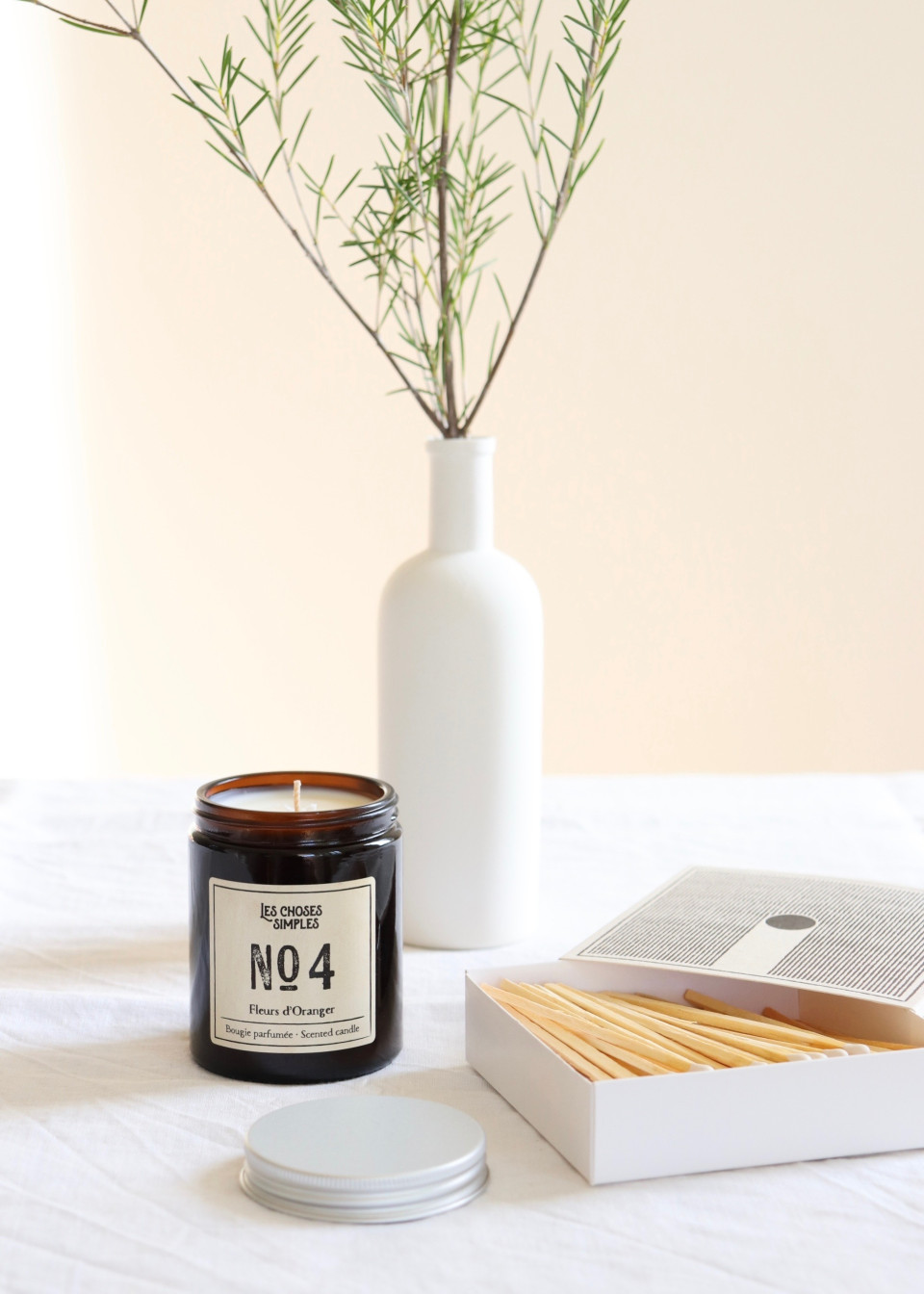 Scented candle "Orange blossoms" - LES CHOSES SIMPLES Scented candle "Orange blossoms" - LES CHOSES SIMPLES