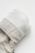 Silk wool double-faced socks, oatmeal